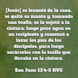 Juan 13.4-5