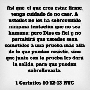 1 Corintios 10.12-13