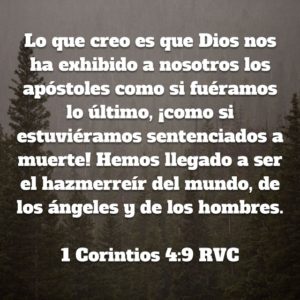 1 Corintios 4.9
