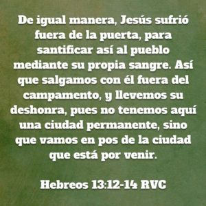 Hebreos 13.12-14